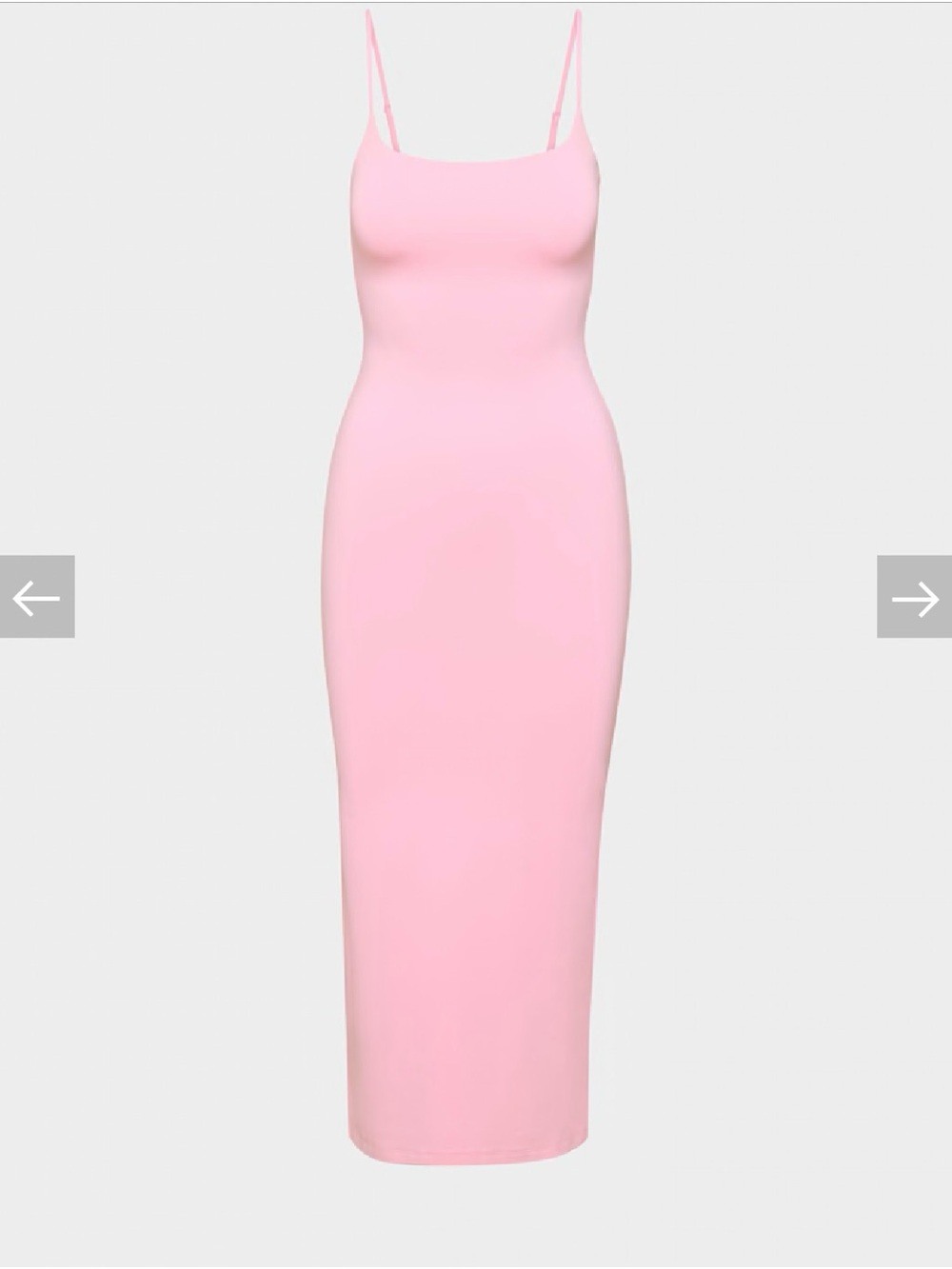 Aritzia Slim Fit Pink Midi Slip Dress